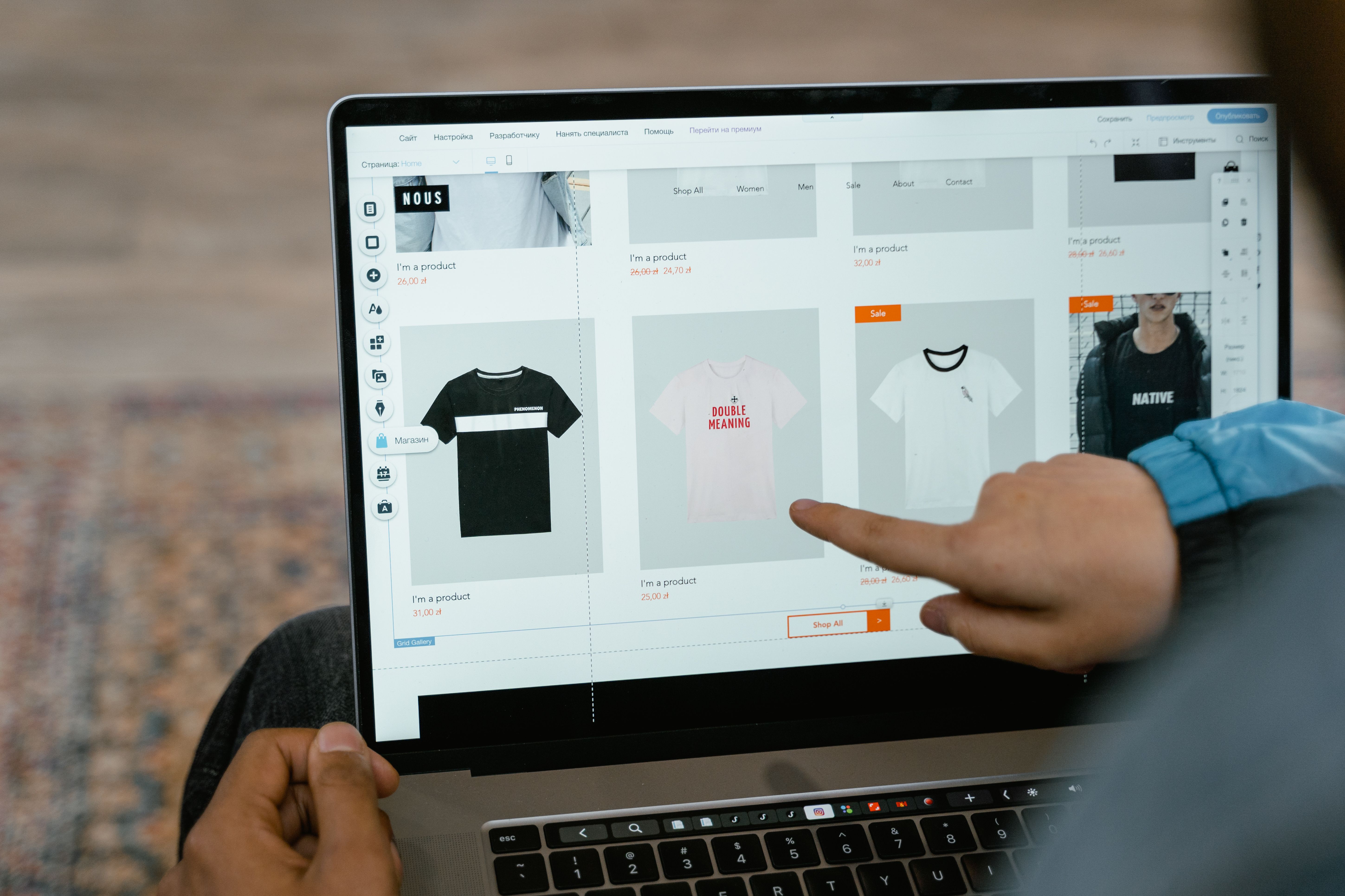 Print on demand products being produced